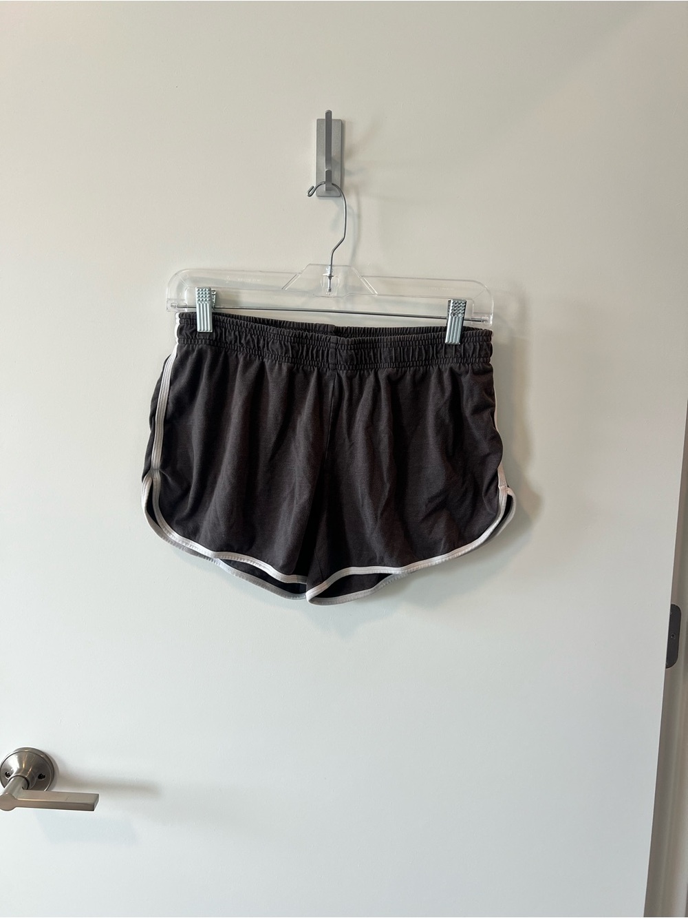 bcg Gray Athletic Dolphin Shorts with White Trim